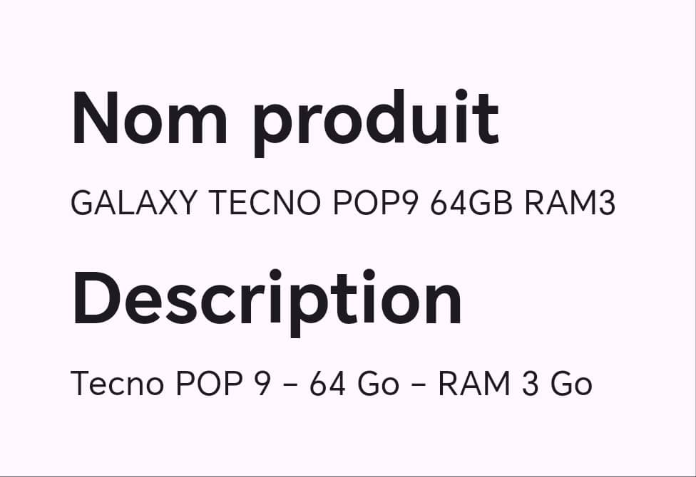 GALAXY TECNO POP9 64GB RAM3