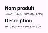 GALAXY TECNO POP9 64GB RAM3