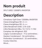 SPLIT GREE 12000BTU INVERTER