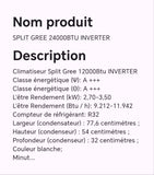 SPLIT GREE 24000BTU INVERTER