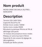 Micro onde DECAKILA 25litres KEMC009W