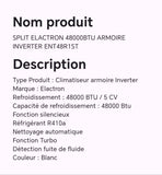 SPLIT ELACTRON 48000BTU ARMOIRE INVERTER ENT48R1ST
