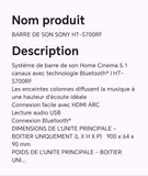 Barre de son SONY HT-S700RF