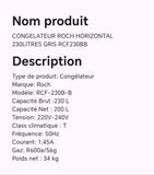 Congélateur ROCH horizontal 230 litres gris RCF30BB
