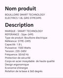 Bouilloire SMART technology electrics 1.8L gris STPE249S