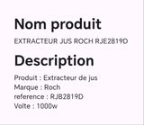 Extracteur jus ROCH RJE2819D
