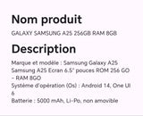 GALAXY SAMSUNG A25 256GB RAM 8GB