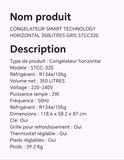 CONGELATEUR SMART TECHNOLOGY HORIZONTAL 350LITRES GRIS STCC320