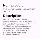 SPLIT SOLSTAR 18000BTU 2.5CV CASSETTE GAZ R410