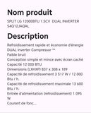 SPLIT LG 12000BTU 1.5CV DUAL INVERTER S4Q12JAQAL
