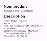 TELEVISEUR JY 32" SMART 3200D