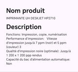 Imprimante UH DESKJET HP2710