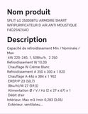 SPLIT LG 25000BTU ARMOIRE SMART WIFIPURIFICATEUR D AIR ANTI MOUSTIQUE F4Q25N2XAO