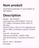 TELEVISEUR SAMSUNG 77" OLED SMART 4K QE77S90CAT