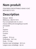 Four BEKO encastrable 60X60 à gaz inox BIGT21101X