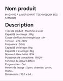MACHINE A LAVER SMART TECHNOLOGY 8KG STML8SH