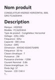 CONGELATEUR HISENSE HORIZONTAL 300L GRIS FC26DD4HA