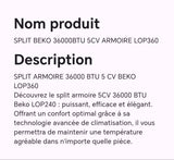 SPLIT BEKO 36000BTU 5CV ARMOIRE LOP360