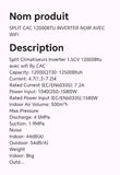 SPLIT CAC 12000BTU INVERTER NOIR AVEC WIFI