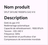 SPLIT SKYLINE 9000BTU GAZ 410