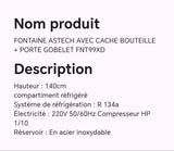 Fontaine ASTECH avec cache bouteille+ porte gobelet FNT99XD