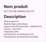 SPLIT SKYLINE 24000BTU GAZ410