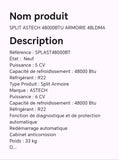 SPLIT ASTECH 48000BTU ARMOIRE 48LDMA