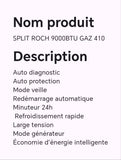 SPLIT ROCH 9000BTU GAZ 410