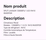 SPLIT LAAISUN 12000BTU 1.5CV R410 INVERTER