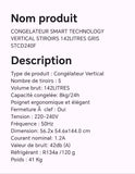 CONGELATEUR SMART TECHNOLOGY VERTICAL 5TIROIRS 142LITRES GRIS STCD240F