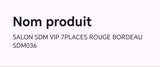 SALON SDM VIP 7PLACES SDM036