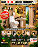 Pack Extra Salle de bain Complète: 7 Pièces - Tout ce qu'il vous faut en un seul Pack