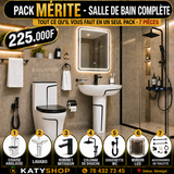 𝐏𝐀𝐂𝐊 𝐌𝐄́𝐑𝐈𝐓𝐄 – 𝐒𝐀𝐋𝐋𝐄 𝐃𝐄 𝐁𝐀𝐈𝐍 𝐂𝐎𝐌𝐏𝐋𝐄̀𝐓𝐄 - 7 PIÈCES TOUT CE QU'IL VOUS FAUT EN UN SEUL ACHAT