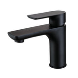 Robinet de lavabo en acier inoxydable - Robinet d'eau chaude et froide - noir