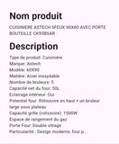 Cuisinière Astech 5 Feux 90 x 60 Inox