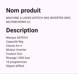Machine A Laver Astech 9 Kg