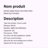 Micro-ondes Roch 20 Litres