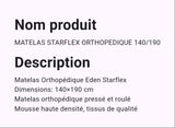 Matelas Starflex orthopédique 140/190