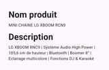 Mini Chaine LG Xboom RCN9