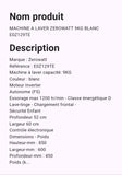Machine A Laver Zerowatt 9 kg Blanc