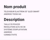 Téléviseur Elactron 55" Qled Smart Android