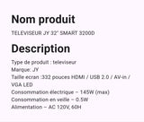 Téléviseur JY 32" Smart