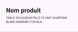 Meuble TV Marron Blanc - 2M10