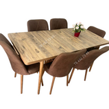 Table A Manger 6 Sieges Marron