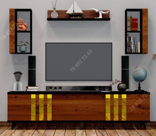 Meuble TV Marron Noir - 1m80 +