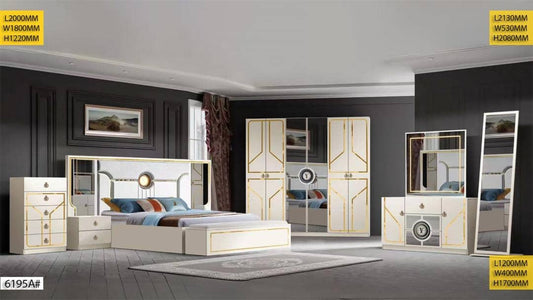 CHAMBRE A COUCHER 6BATTANTS 6PIECES 6195A