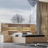 CHAMBRE A COUCHER 6BATTANTS 5PIECES BEIGE 105