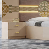 CHAMBRE A COUCHER 6BATTANTS 5PIECES BEIGE 105