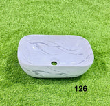 Lavabo en céramique type rond ou carré: Pour Salles de bain compactes ou spacieuses