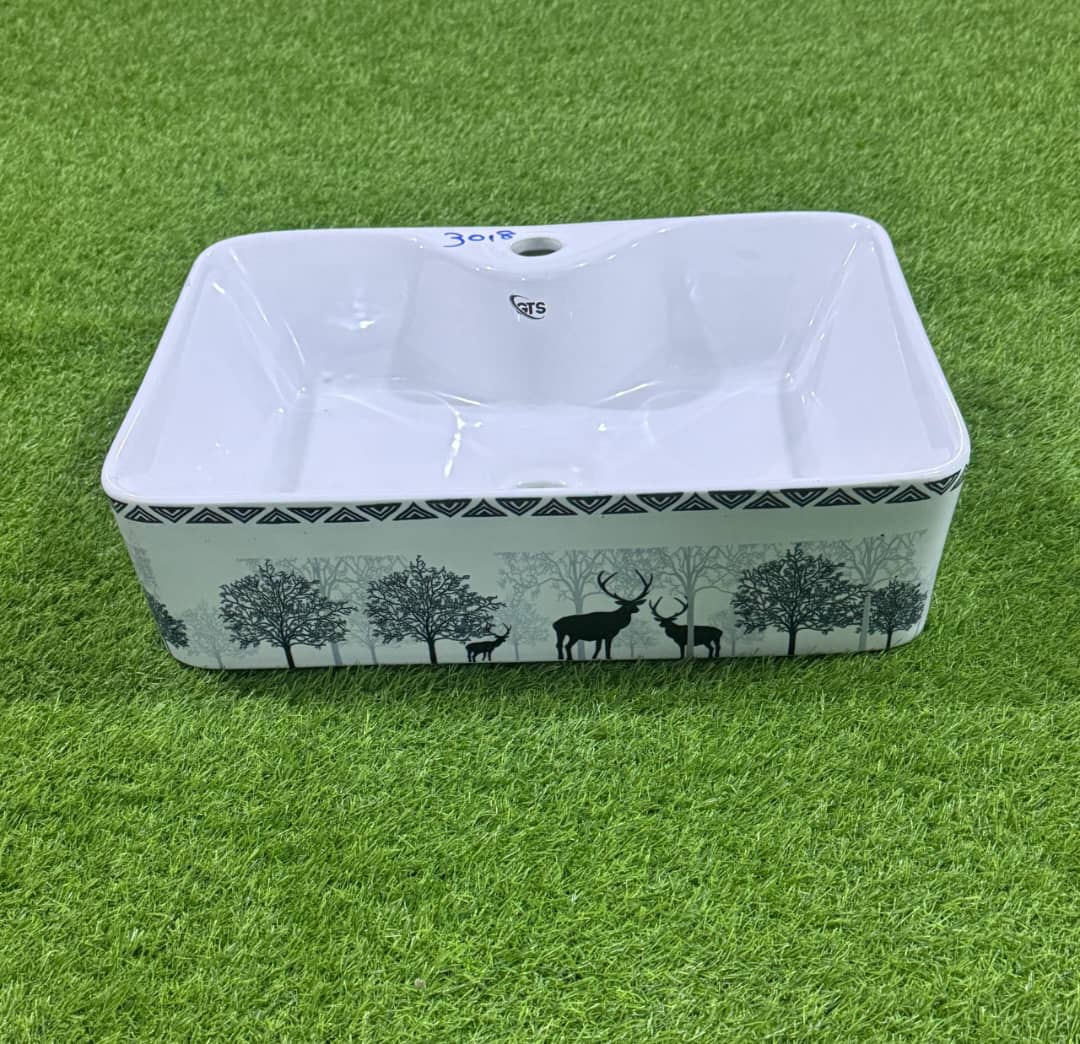 Lavabo en céramique type rond ou carré: Pour Salles de bain compactes ou spacieuses